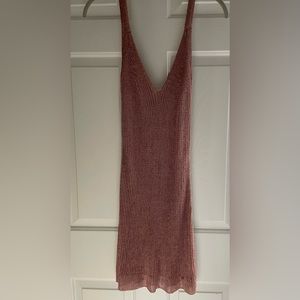 Free People Night Out Dress Rose Gold